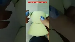 How to make TEDDY BEAR🐻 using dishwasher sponge🎇