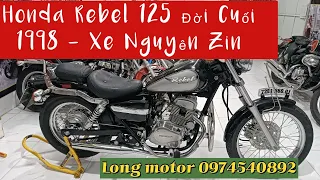 HÀNG SƯU TẦM HONDA REBEL 125 NHẬT ĐỜI 1998 NGUYÊN ZIN CHÍNH CHỦ. LONG MOTOR 0974540892