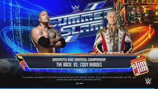 WWE 2K24 Cody Rhodes VS The Rock For The Undisputed WWE Universal Championship