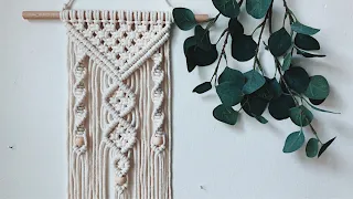 Macrame wall hanging tutorial || Easy beginner DIY