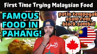 First time trying Patin Tempoyak, Asam Rong, & Sambal Hitam! MALAYSIAN FOOD in PAHANG - Reaction