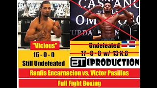 Ranfis Encarnacion vs  Victor Pasillas 126 Lbs Featherweight September 23, 2020