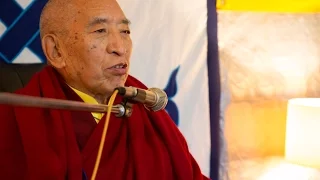 Kyabje Thrangu Rinpoche at Grand opening of Tibetan school.