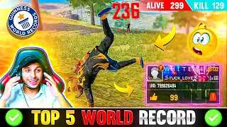 TOP 5 WORLD RECORD IN FREE FIRE😱🔥- para SAMSUNG A3,A5,A6,A7,J2,J5,J7,S5,S6,S7,S9,A10,A20,A30,A50,A70