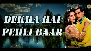 Dekha Hai Pehli Baar | Alka Yagnik and S. P. Balasu.. | Salman khan, Madhuri Dixit |Old Song | Naya