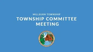 Millburn Township Committee Meeting - March 23, 2021