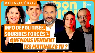 🦏 INFORMATION DÉPOLITISÉE, SOURIRES FORCÉS : QUE NOUS VENDENT LES MATINALES TV ?