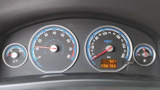 Opel vectra OPC dashboard start engine