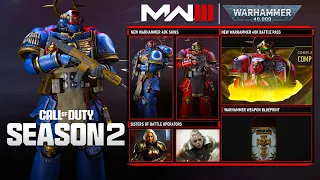 FIRST LOOK MW3 WARHAMMER 40K Crossover Event! (Operators, Riot Shield Blueprint, Finishers & MORE)