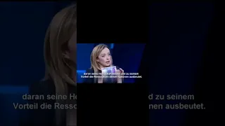 Giorgia Meloni stellt die Ausbeutung Afrikas durch Frankreich bloß. Deutsch