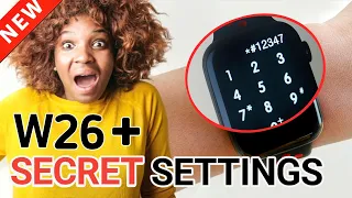 Found new secret settings for w26+ smartwatch 😲😲|w26 Smart Watch 🔥