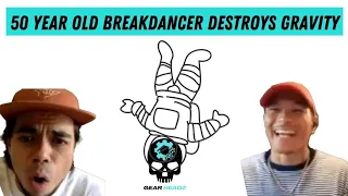 50 year old destroys gravity- Breakdance Reaction - Profo Won and JaSoul #gearheadz