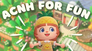 playing animal crossing: new horizons for fun in 2024