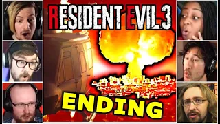 GAMERS REACT To The RE3 REMAKE ENDING || Resident Evil 3 Reaction