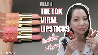 Milani Color Fetish Matte The Nude Collection Lipsticks SWATCHES AND REVIEW