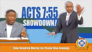 Elder Kendrick Murray CONSUMED by Pastor, Gino Jennings On ACTS 7:55-59