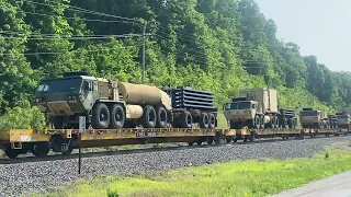 CSX military train in Vera, Missouri (5-20-23)