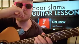 How To Play walk away as the door slams Lil Peep // easy guitar tutorial beginner lesson easy chords