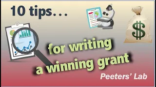 10 top tips for writing a winning grant proposal