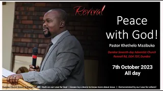 Peace with God | Divine service | Pr. Khethelo Mazibuko