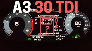 AUDI A3 30 TDI 8Y ⛽ FUEL CONSUMPTION TEST