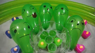 Making Glossy Slime With Funny Faces Balloons | Satisfying Slime Videos #1