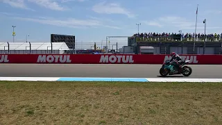 Pure speed of MotoGP. Flyby.