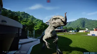 INDOMINUS REX ESCAPING THE PARK - Jurassic World Evolution