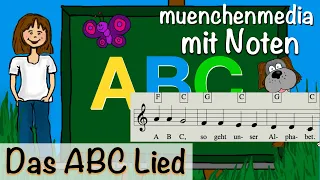 Noten für Kinderlieder - german alphabet - ABC Lied - Kinderlieder deutsch - muenchenmedia