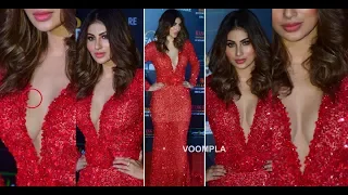 Mouni Roy Red H0T Gown Look At Filmfarestyle & Glamour Awards