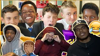 WATCH OUR VERSION😂🤝 AMERICANS REACT TO BRITISH HIGHSCHOOLERS TRY AMERICAN SNACKS FOR THE FIRST TIME!