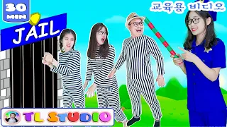 오, 경찰 샘이 부모님을 붙잡다-직업을 가진 아이들 Collection of Kids playing professions kids story | TL Studio