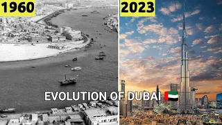 Evolution of Dubai (UAE) 🇦🇪 From 1950-2023 | Dubai Evolution | Dubai History | Powerful Comparison