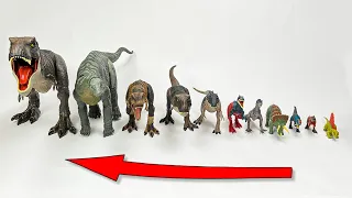 BIGGEST to SMALLEST Jurassic World Dominion Figures Set | Dreadnoughtus, Therizinosaurus, and More!