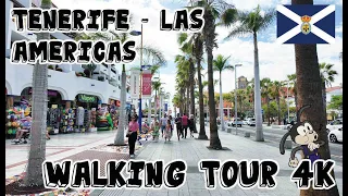 Tenerife - Playa de las Américas - 4K Walking Tour 🌤️