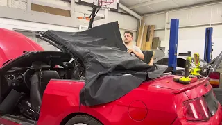 DIY Cheap Ebay Soft Top Mustang 2010