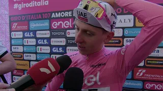 Tadej Pogačar - Interview at the finish - Stage 7 - Giro d'Italia 2024