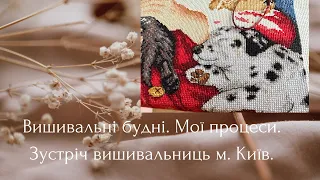 Вишивальні будні. Що вишивала. Зустріч вишивальниць м Київ.