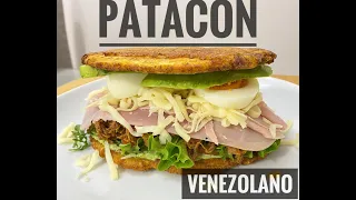 Como hacer patacones venezolanos brutales  (patacón relleno) | La Osadía