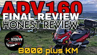 ADV160 FINAL REVIEW | ADV160 HONEST REVIEW | REVIEW @8000+ KM AFTER 6 MONTHS #jrmotoworkz  #adv160