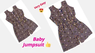 2 to 3 Years Baby Jumpsuit Cutting and Stitching | Baby Dungaree Cutting and Stitching | Jumpsuit