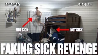 ULTIMATE FAKING SICK TO SKIP SCHOOL BACKFIRE! KARMA CAUGHT ON HIDDEN CAMERA | PARENTS' REVENGE