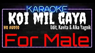 Karaoke Koi Mil Gaya For Male HQ Audio - Udit, Kavita & Alka Yagnik Ost. Kuch Kuch Hota Hai