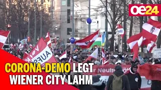 Corona: Mega-Demo in Wien