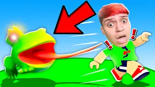 ESCAPANDO DA BASE DO SAPÃO AMIGÃO NO ROBLOX!! (Frog Obby🐸)