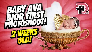 Baby Ava Dior - First Photoshoot - 2 Weeks Old!