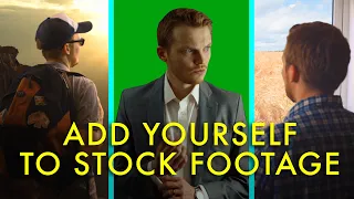 How to add yourself to STOCK FOOTAGE to increase production value!