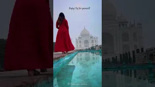 Enjoy TajMahal just for yourself using these tricks, full video in our channel, #india #travel