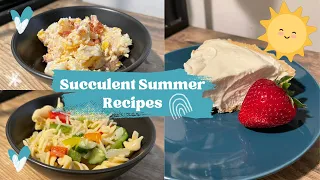 SUCCULENT SUMMER SIDES AND SWEETS | EASY AND DELICIOUS SIDE SALADS PLUS A REFRESHING SUMMER PIE