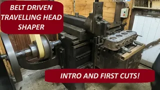 Running a 120+ year old Travelling Head Shaper for the First Time - Belt Driven Machine Shop